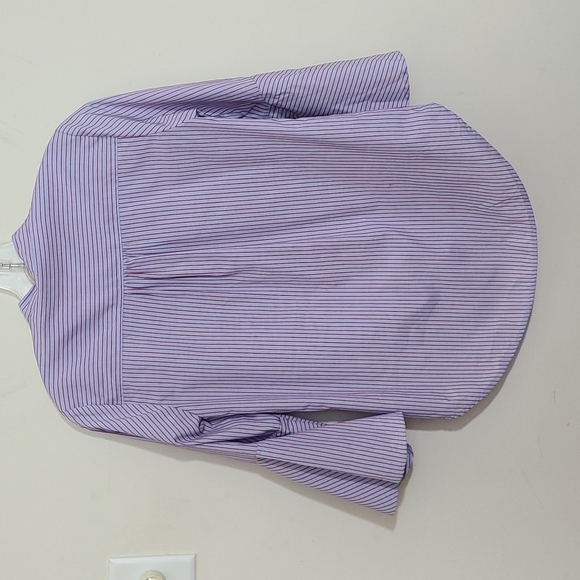 Anthropologie Maeve Button Down Striped Flare Sleeves Size 0 - Picture 5 of 9